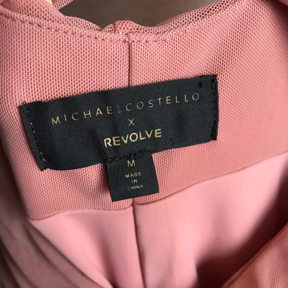 Michael Costello x REVOLVE Hilary Mermaid Gown in Blush Size M Medium - Picture 9 of 12